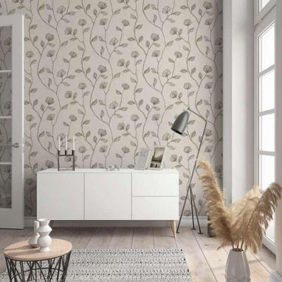 Papel De Parede Up To Date Floral Bege 34804