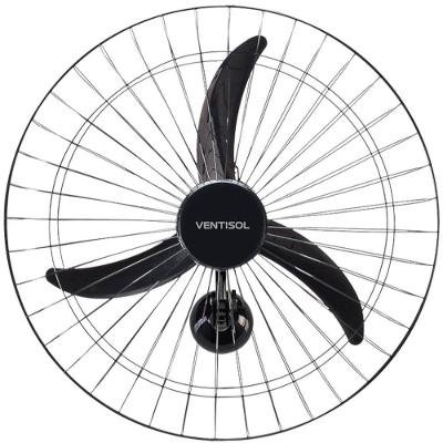 Ventilador Osc Parede Comercial 60cm 3 Pás Bivolt Preto