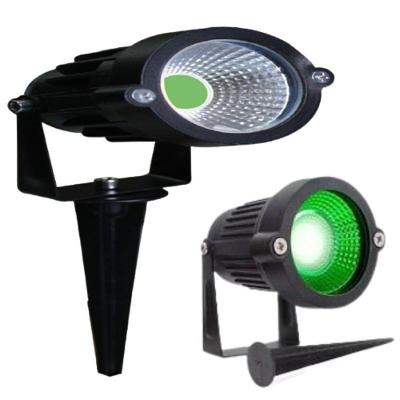Espeto De Jardim 7w Luz Verde Bivolt