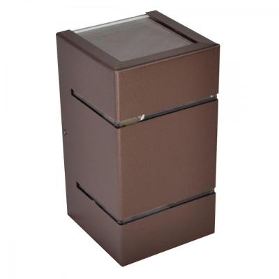 Kit Arandela 2 Focos E Frisos Marrom (il1803) + Lâmpada G9