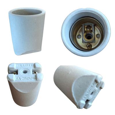 Kit 20 Soquetes De Porcelana Reto Para Lâmpada Base E27