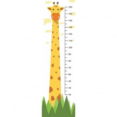 Régua De Crescimento Infantil Adesivo De Parede Girafa