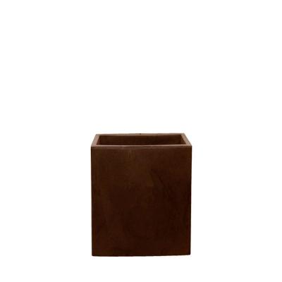 Vaso Cubo Fosco 40x40cm Antique Rusty