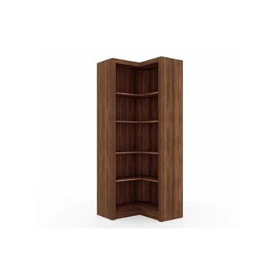 Estante Livreiro Solteiro Me4132 De Canto C/ 4 Prateleiras Nogal - Tecno Mobili