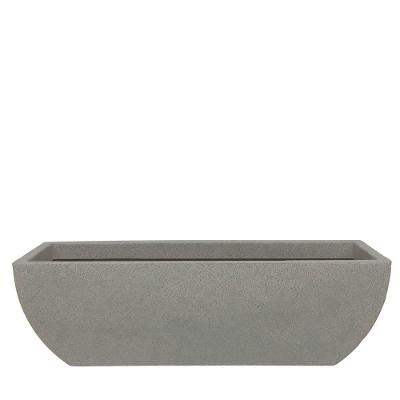 Vaso Floreira Malta Fosco 80x25cm Granito Pedra