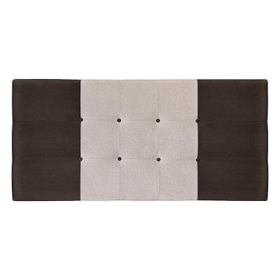 Painel Estofado Mini Cooper 94 Cm Para Cama Box Quarto Solteiro Suede Marrom/bege