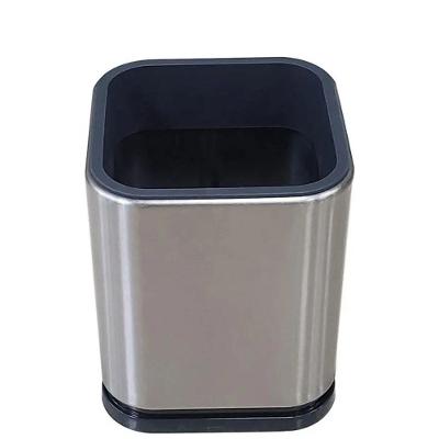 Porta Utensílios Talheres Inox Organizador Escorredor 12 Cm