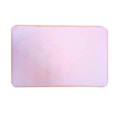 Tapete Banheiro Macio Poliester 40 X 60 Cm Antiderrapante Rosa