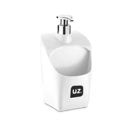 Dispenser Porta Detergente Esponja Organizador Pia 500ml Branco