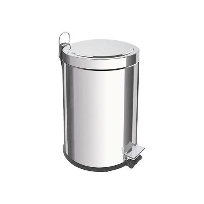 Lixeira Tramontina Brasil Com Pedal 5l Redonda Inox 94538105