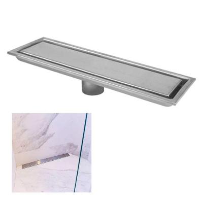 Ralo Linear Oculto Inox 40cm Banheiro Lavabo Anti Odor Anti Inseto Invisivel Higienico Seguro Resistente