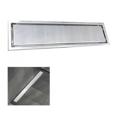 Ralo Linear Oculto 50cm Inox Banheiro Lavabo Anti Odor Anti Inseto Higienico Seguro Resistente Invisivel
