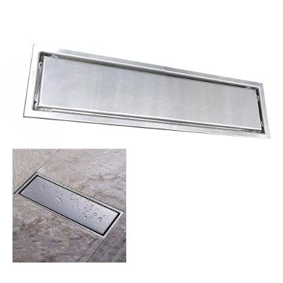 Ralo Linear Oculto 20cm Inox Banheiro Lavabo Invisivel Anti Odor Anti Inseto Seguro Resistente Higienico