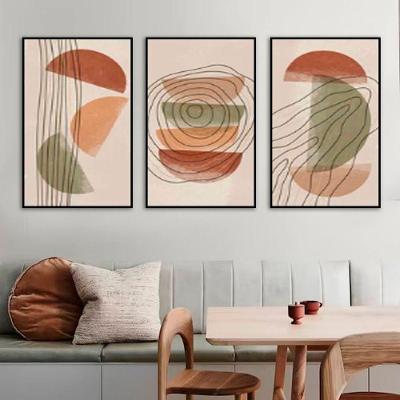 Kit Com 3 Quadros Decorativos 60x40 Cm Minimalista