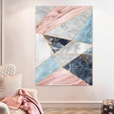 Quadro Decorativo Abstrato Geometrico Moldura 100x70cm