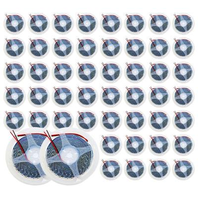 Kit 50 Rolos Fita Led 2835 5m 120 Leds-m 12v Ip20 10w 3000k