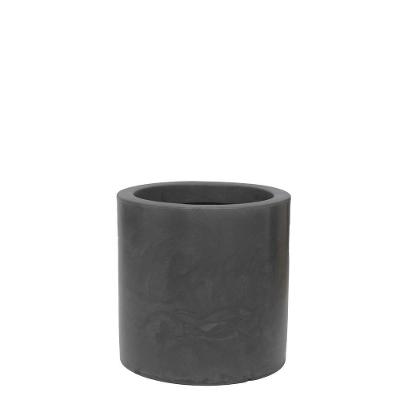 Vaso Cilindro Brilho 40x40cm Antique Preto