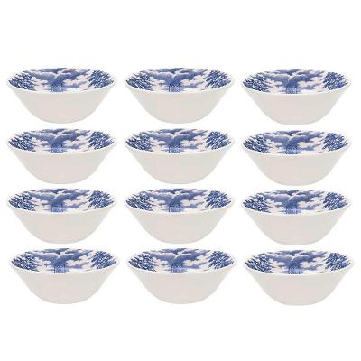 Tigela Conic Cerâmica Estampa Cena Inglesa 15,5cm 12un - Biona R91246