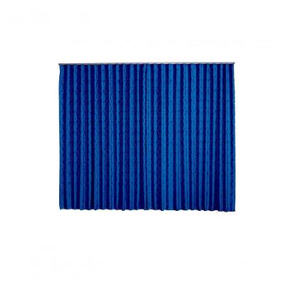 Cortina Jacquard 4,00x2,50 Para Trilho Suíço Azul