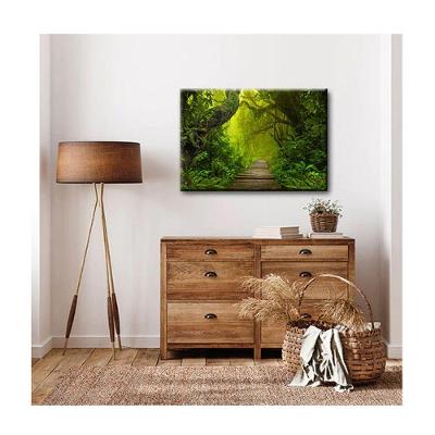 Quadro Paisagens e Natureza Coastal C- Moldura Dourada Tamanho 120 X 80cm