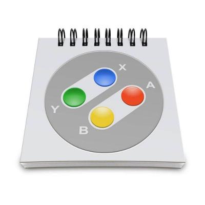 Bloco De Anotações Joystick 16-bits Color