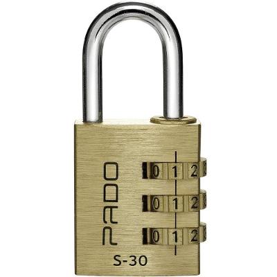 Cadeado Dourado De 3 Segredos Lt S-30mm Pado [f118]