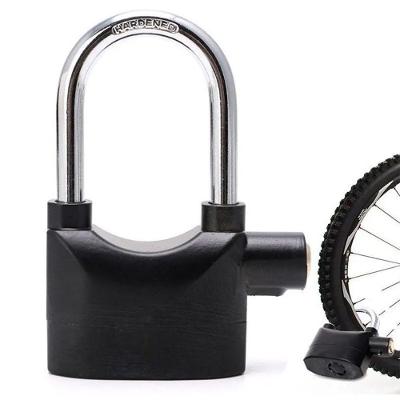 Cadeado Anti Furto Roubo Sirene 110db Som Alto Protege Casa Bicicleta Moto