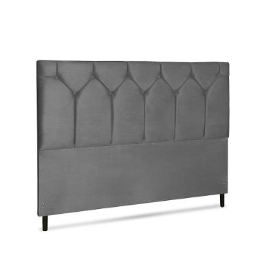 Cabeceira Amsterdã Jbe Moveis King Size 1,95 Casal Diamond Luxo Cama Box Linha Quartos Cor Cinza