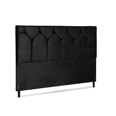 Cabeceira Amsterdã Jbe Moveis King Size 1,95 Casal Diamond Luxo Cama Box Linha Quartos Cor Preto