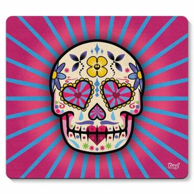 Mouse Pad Caveira Mexicana Dia De Los Muertos - Rosa