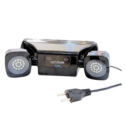 Luminária De Emergência Led 2200 Lúmens Basic Preto Luxpryme Ip-53 Bivolt