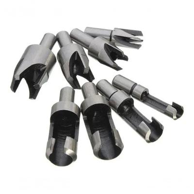Kit 04 Brocas P/ Cavilhas + 4 Cortadores Tapa Furos