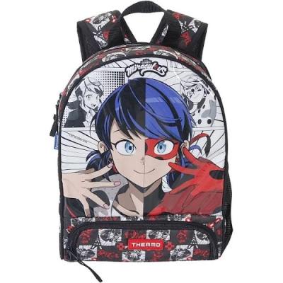 Mochila De Costas Dermiwill Miraculous Bolso Térmico Preto