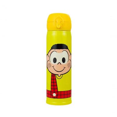 Garrafa Térmica Amarela Cascão 400ml - Turma Da Mônica