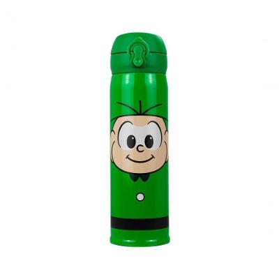 Garrafa Térmica Verde Cebolinha 400ml - Turma Da Mônica