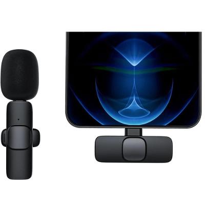 Microfone De Lapela Sem Fio Omnidirecional Iphone E Tipo C