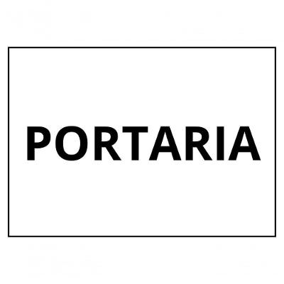 Placa Sinalização 1/2 Oficio Portaria Mdf Natural [f031]