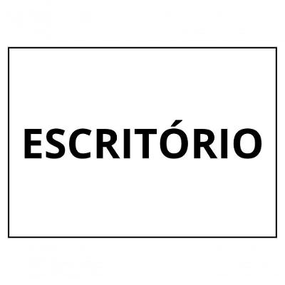 Placa Sinalização 1/2 Oficio Escritorio Mdf Natural [f031]