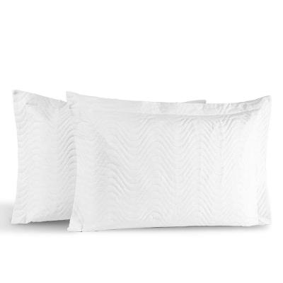 Kit Portas Travesseiros Silver Percal 180 Fios 50cm X 70cm 2 Peças - Branco