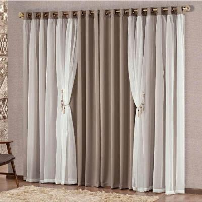 Cortina Mabelle Semi Blackout 3,00m X 2,50m - Avelã