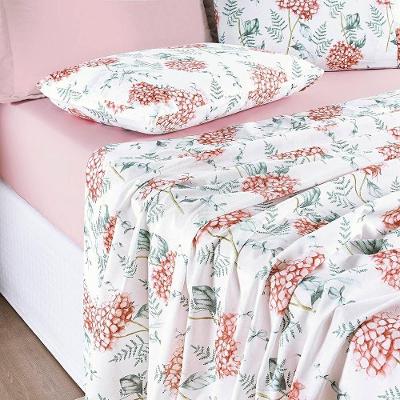 Jogo De Lençol Queen Cotton Select Estampado 200 Fios 4 Peças - Hortência