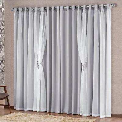 Cortina Mabelle Semi Blackout 2,00m X 1,70m - Cinza