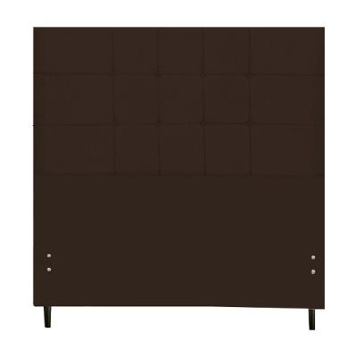 Cabeceira Casal King Size 195 Cm Maveric Marrom Para Cama Box Estofada -