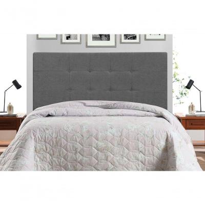 Cabeceira Solteiro 94 Cm Maveric Chumbo Para Cama Box Estofada