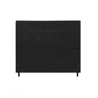 Cabeceira Solteiro 94 Cm Maveric Preto Para Cama Box Estofada