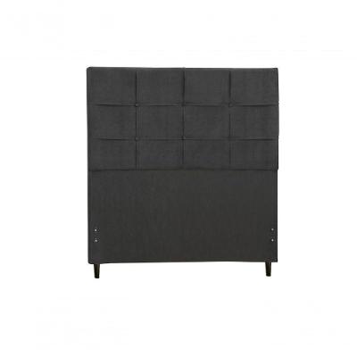 Cabeceira Casal King Size 195 Cm Hylux Preto Para Cama Box Estofada
