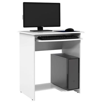 Mesa Escrivaninha Para Computador Prática 65cm Ej Móveis Branco