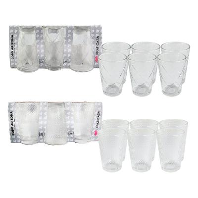 Kit 6 Copos De Vidro 200ml Arizona Transparente