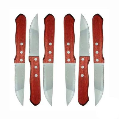 Conjunto De Facas Para Churrasco 6 Peças Jumbo Wooden 5
