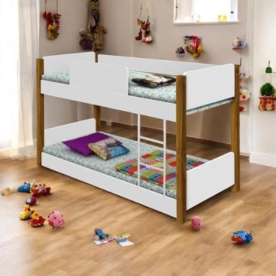 Beliche Montessoriana Com Colchão Melissa Branco E Mel